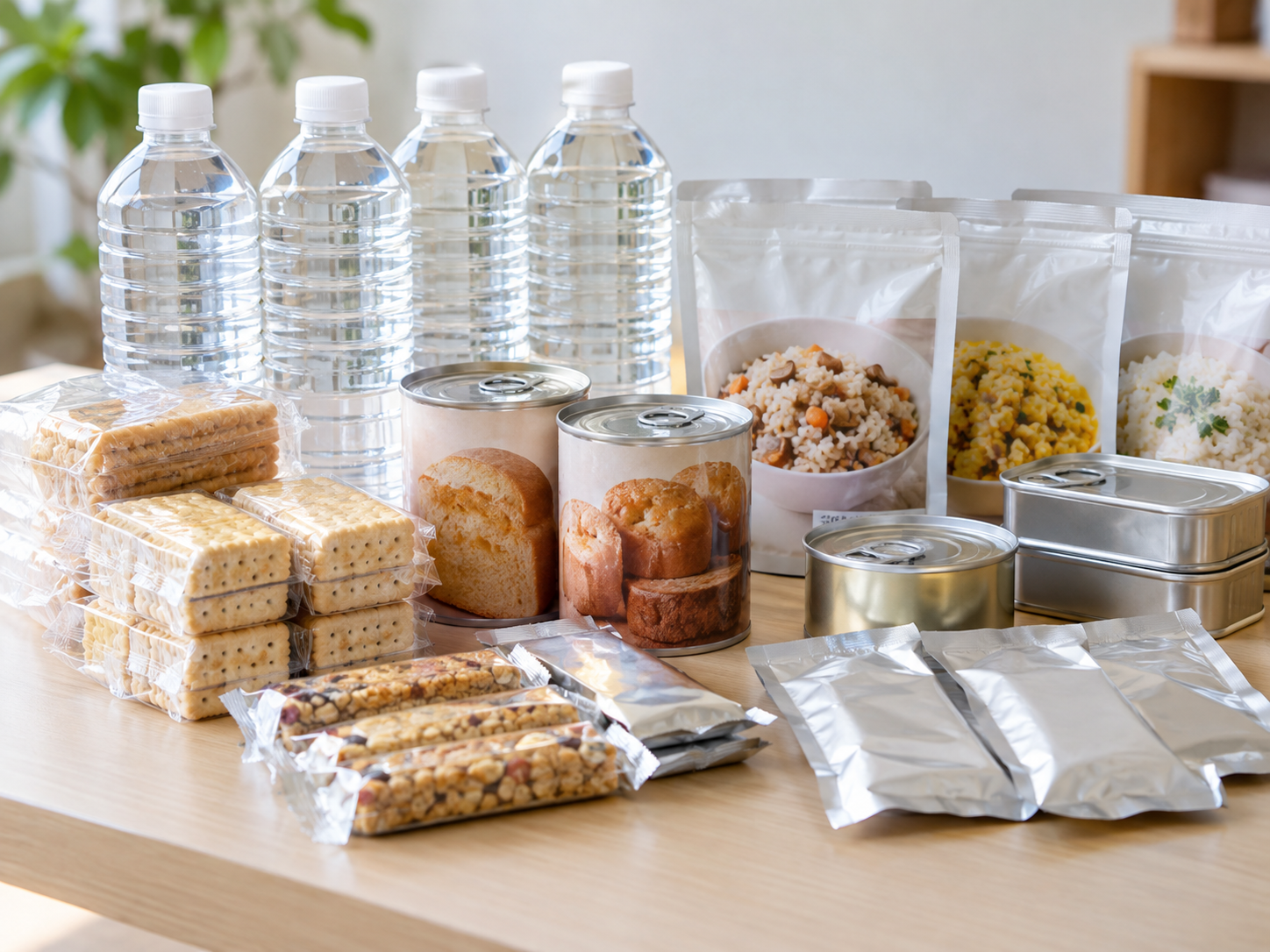 防災用の備蓄食品のイメージ写真